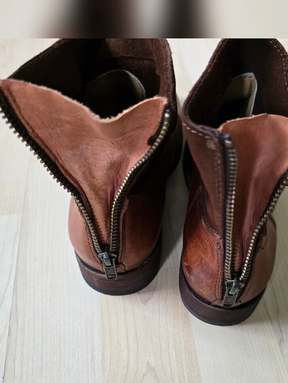 Frye Womens Jamie Zip Boot Redwood Size 7 - Picture 9 of 12